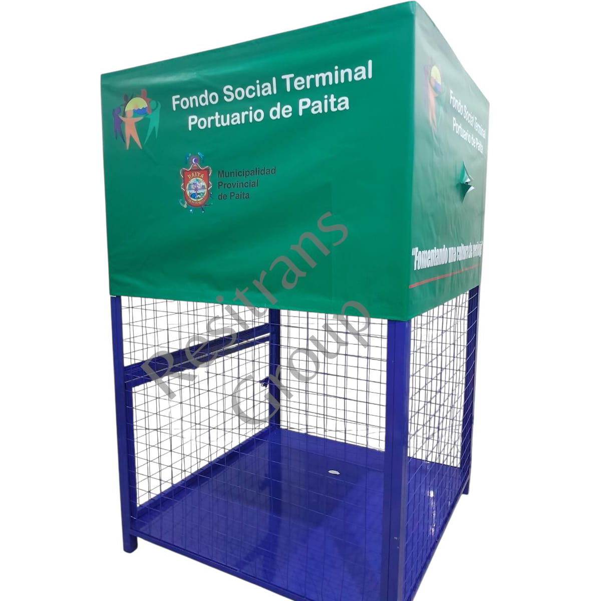 ESTACIÓN DE RECICLAJE EN FORMA DE TORRE