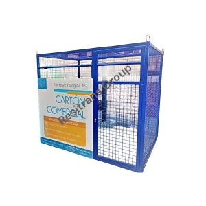 JAULA PARA RECICLAJE DE CARTÓN